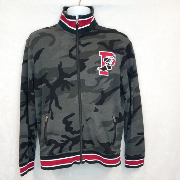 Rare Ralph Lauren P Wing Full Zip Camo Sweatshirt (M) - Picture 1 of 10